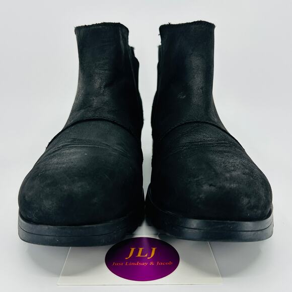Sorel Women's Emelie Chelsea Black Waterproof Leather Ankle Boots Size 8 - Picture 2 of 11